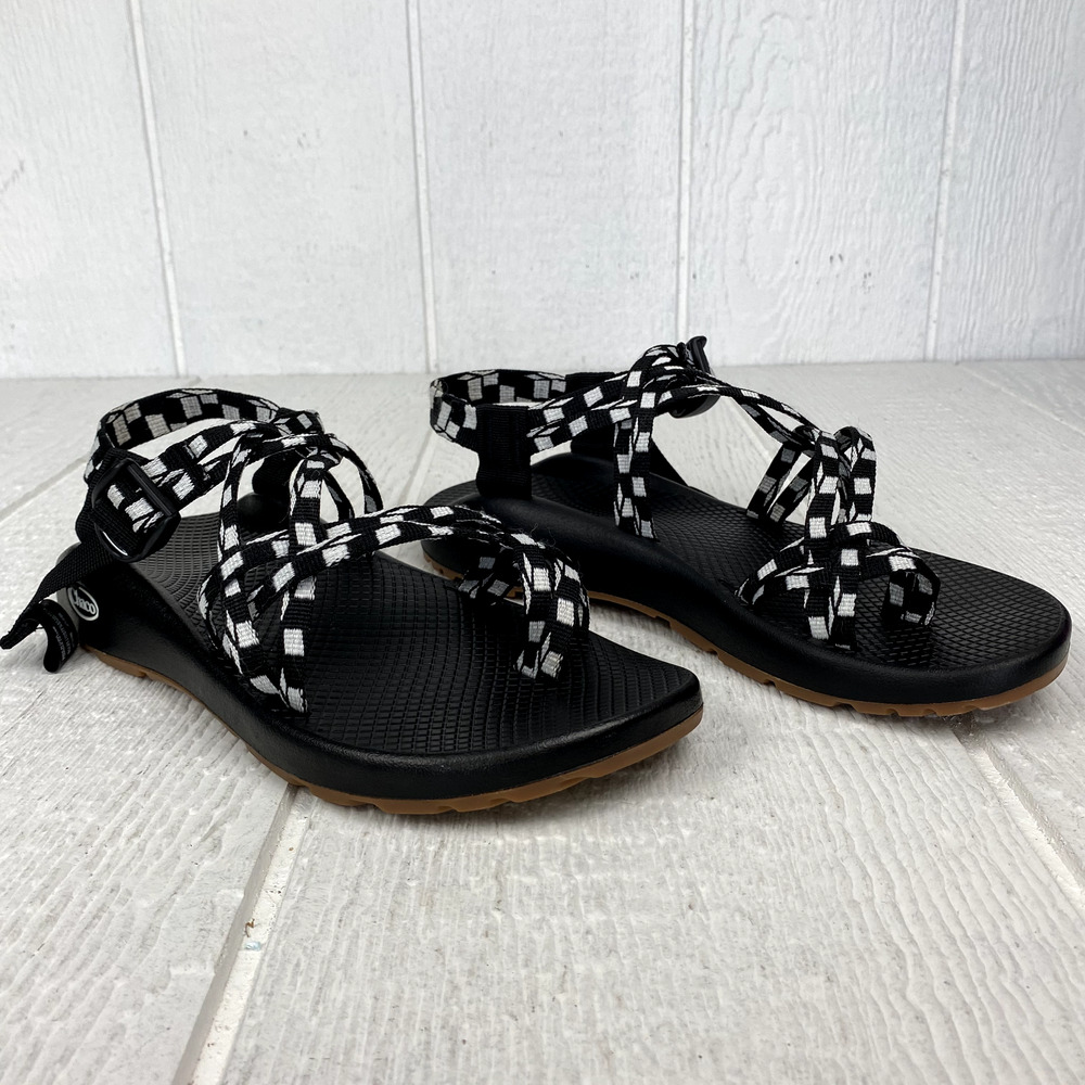 Chaco Sandals Womens ZX2 SZ 10 Classic Black White Hike Sports Water Outdoors - Picture 4 of 16